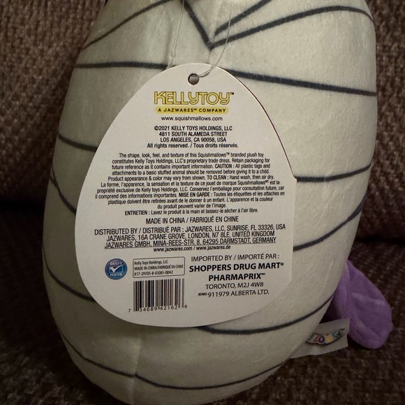 8” Squishmallows Holly The Owl Mummy Halloween 2021 Plush NWT - Picture 3 of 4